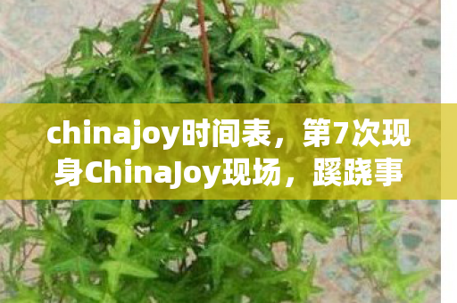 chinajoy时间表,第7次现身ChinaJoy现场,蹊跷事件频发,玩家后背发凉真相成谜 chinajoy时间表,第7次现身ChinaJoy现场,蹊跷事件频发,玩家后背发凉真相成谜