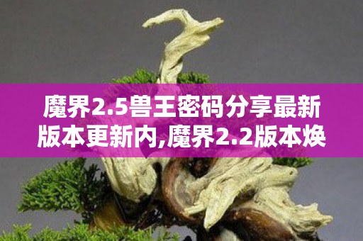魔界2.5兽王密码分享最新版本更新内,魔界2.2版本焕新,沉浸式魔幻冒险的全新启程 魔界2.5兽王密码分享最新版本更新内,魔界2.2版本焕新,沉浸式魔幻冒险的全新启程