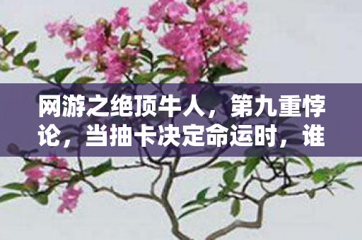 网游之绝顶牛人,第九重悖论,当抽卡决定命运时,谁在云端审判我的灵魂? 网游之绝顶牛人,第九重悖论,当抽卡决定命运时,谁在云端审判我的灵魂?