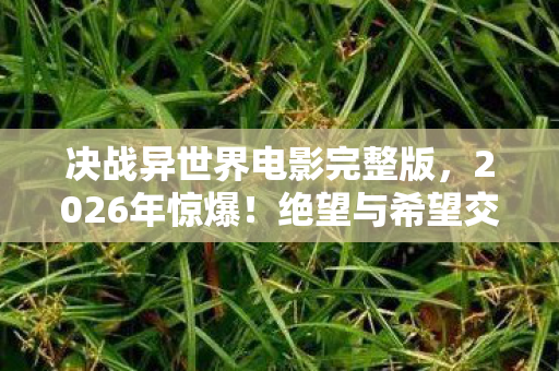 决战异世界电影完整版,2026年惊爆!绝望与希望交织,异世界决战谁能逆天改命? 决战异世界电影完整版,2026年惊爆!绝望与希望交织,异世界决战谁能逆天改命?