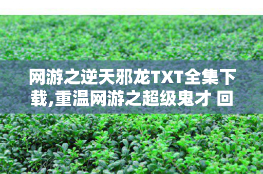网游之逆天邪龙TXT全集下载,重温网游之超级鬼才 回溯网游文黄金时代的热血记忆 网游之逆天邪龙TXT全集下载,重温网游之超级鬼才 回溯网游文黄金时代的热血记忆