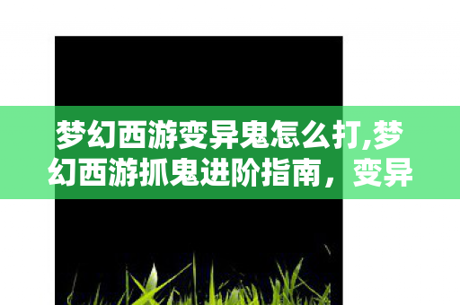 梦幻西游变异鬼怎么打,梦幻西游抓鬼进阶指南,变异鬼高效击杀全攻略 梦幻西游变异鬼怎么打,梦幻西游抓鬼进阶指南,变异鬼高效击杀全攻略