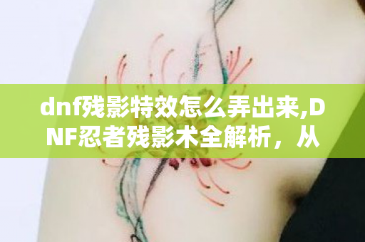 dnf残影特效怎么弄出来,DNF忍者残影术全解析,从入门到精通的实战使用指南 dnf残影特效怎么弄出来,DNF忍者残影术全解析,从入门到精通的实战使用指南