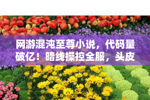 网游混沌至尊小说,代码量破亿!暗线操控全服,头皮发麻的混沌至尊崛起之路 网游混沌至尊小说,代码量破亿!暗线操控全服,头皮发麻的混沌至尊崛起之路