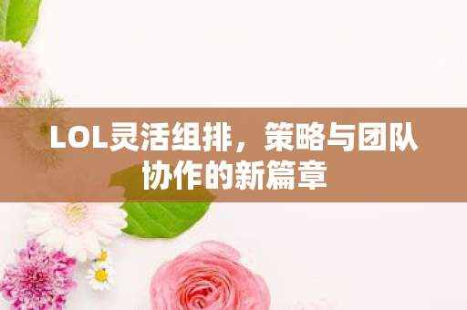 策略与团队协作的新篇章图片