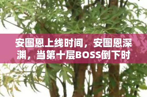 安图恩上线时间，安图恩深渊，当第十层BOSS倒下时，我竟成了自己的掘墓人