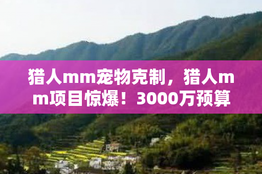 猎人mm宠物克制，猎人mm项目惊爆！3000万预算背后隐情，结果让人吓一跳！
