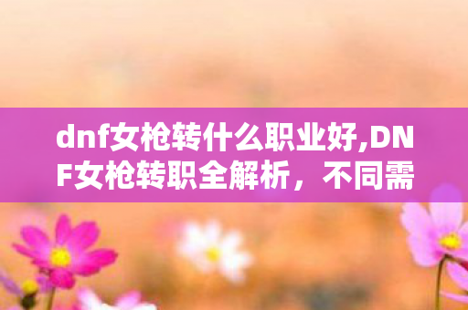 dnf女枪转什么职业好,DNF女枪转职全解析，不同需求下的最优选择指南