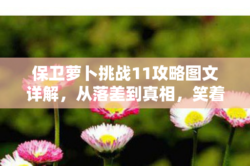 保卫萝卜挑战11攻略图文详解，从落差到真相，笑着笑着哭了，保卫萝卜挑战11的真香陷阱