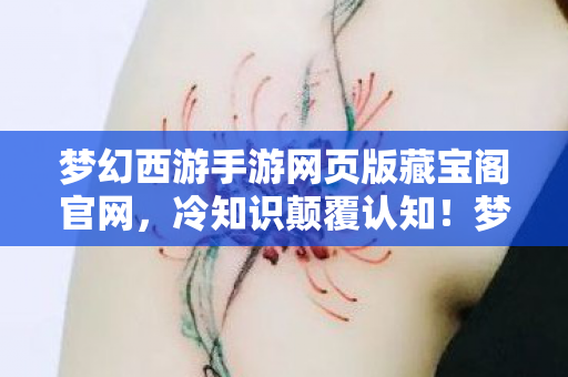 梦幻西游手游网页版藏宝阁官网，冷知识颠覆认知！梦幻西游手游网页版这秘密让我目瞪口呆十年