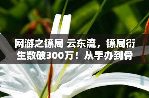 网游之镖局 云东流，镖局衍生数破300万！从手办到骨灰盒，这破圈速度我钱包先跪为敬