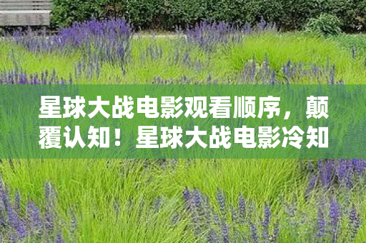 星球大战电影观看顺序，颠覆认知！星球大战电影冷知识，光剑颜色竟藏着目瞪口呆的宇宙法则