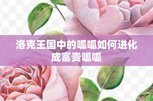 洛克王国中的呱呱如何进化成富贵呱呱图片