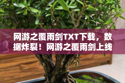 网游之覆雨剑TXT下载，数据炸裂！网游之覆雨剑上线首周流水破3亿，颠覆认知的情怀经济杀疯了