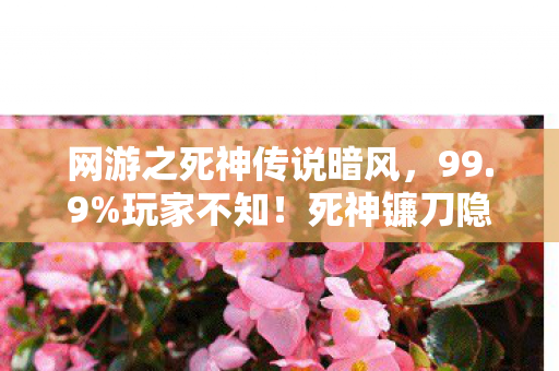 网游之死神传说暗风，99.9%玩家不知！死神镰刀隐藏暴击率竟被暗改37次？
