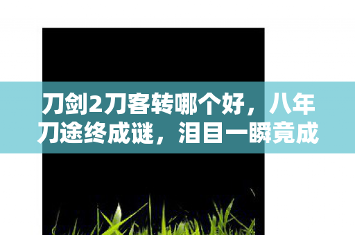 刀剑2刀客转哪个好,八年刀途终成谜,泪目一瞬竟成空刀剑2刀客转职终极拷问 刀剑2刀客转哪个好,八年刀途终成谜,泪目一瞬竟成空刀剑2刀客转职终极拷问