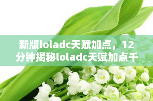 新版loladc天赋加点,12分钟揭秘loladc天赋加点千年迷局,泪目!从混沌到秩序的进化史诗 新版loladc天赋加点,12分钟揭秘loladc天赋加点千年迷局,泪目!从混沌到秩序的进化史诗