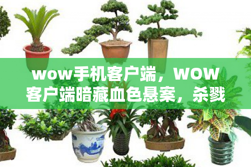 wow手机客户端,WOW客户端暗藏血色悬案,杀戮回响中,谁在编织毛骨悚然的死亡密码? wow手机客户端,WOW客户端暗藏血色悬案,杀戮回响中,谁在编织毛骨悚然的死亡密码?