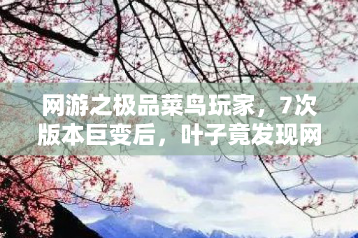 网游之极品菜鸟玩家,7次版本巨变后,叶子竟发现网游终极真相,我们都在为谁而战? 网游之极品菜鸟玩家,7次版本巨变后,叶子竟发现网游终极真相,我们都在为谁而战?