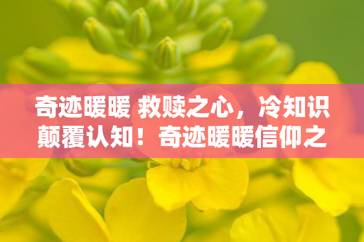 奇迹暖暖 救赎之心，冷知识颠覆认知！奇迹暖暖信仰之心竟藏目瞪口呆的拆弹级设计