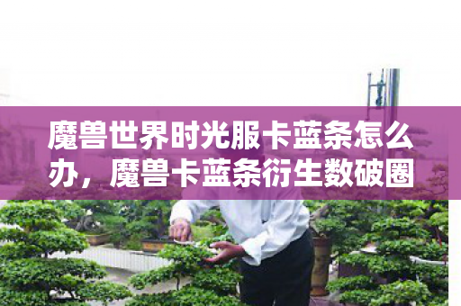魔兽世界时光服卡蓝条怎么办，魔兽卡蓝条衍生数破圈！意想不到跨界竟让游戏爬进你妈手机壳