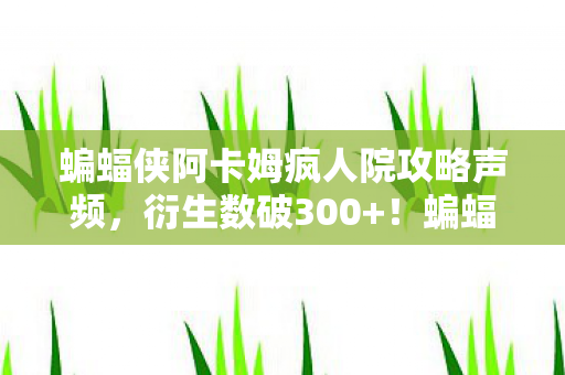 蝙蝠侠阿卡姆疯人院攻略声频,衍生数破300+!蝙蝠侠疯人院破圈联动竟让我的钱包意外死亡 蝙蝠侠阿卡姆疯人院攻略声频,衍生数破300+!蝙蝠侠疯人院破圈联动竟让我的钱包意外死亡