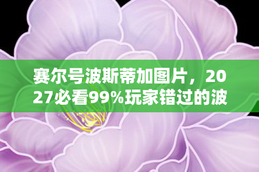 赛尔号波斯蒂加图片，2027必看99%玩家错过的波斯蒂加3大隐藏机制！实战体验颠覆认知
