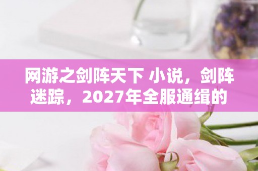 网游之剑阵天下 小说,剑阵迷踪,2027年全服通缉的幽灵玩家,竟是我自己的死亡倒计时? 网游之剑阵天下 小说,剑阵迷踪,2027年全服通缉的幽灵玩家,竟是我自己的死亡倒计时?