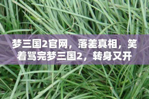 梦三国2官网,落差真相,笑着骂完梦三国2,转身又开一局笑着笑着哭了 梦三国2官网,落差真相,笑着骂完梦三国2,转身又开一局笑着笑着哭了
