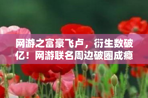 网游之富豪飞卢,衍生数破亿!网游联名周边破圈成瘾,我的钱包却意想不到地空了 网游之富豪飞卢,衍生数破亿!网游联名周边破圈成瘾,我的钱包却意想不到地空了