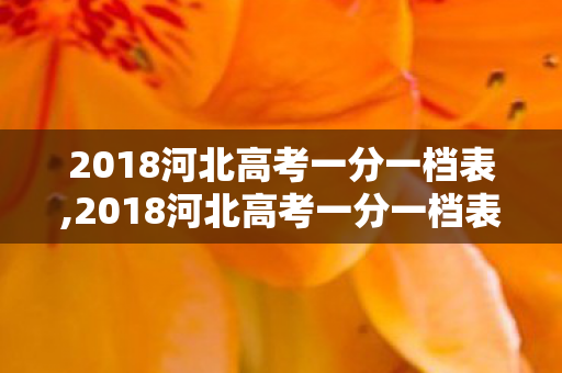 2018河北高考一分一档表,2018河北高考一分一档表,高考志愿填报的核心参照坐标 2018河北高考一分一档表,2018河北高考一分一档表,高考志愿填报的核心参照坐标