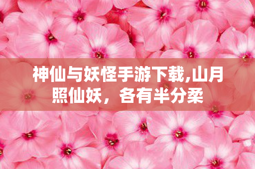 神仙与妖怪手游下载,山月照仙妖,各有半分柔 神仙与妖怪手游下载,山月照仙妖,各有半分柔