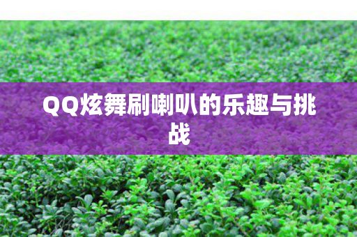 QQ炫舞刷喇叭的乐趣与挑战图片