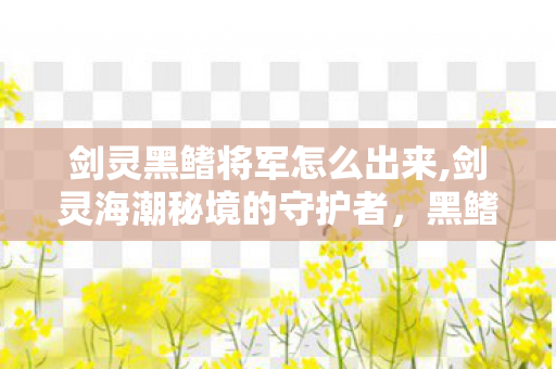 剑灵黑鳍将军怎么出来,剑灵海潮秘境的守护者,黑鳍将军的旧日传说 剑灵黑鳍将军怎么出来,剑灵海潮秘境的守护者,黑鳍将军的旧日传说