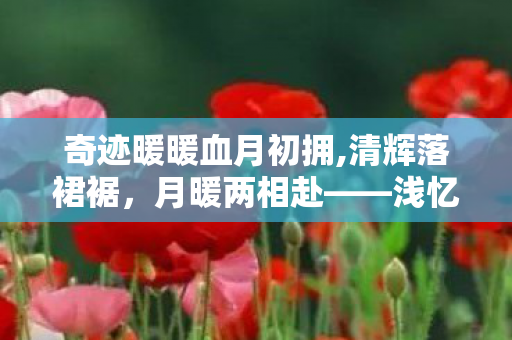 奇迹暖暖血月初拥,清辉落裙裾，月暖两相赴——浅忆奇迹暖暖「月华初升」的温柔意趣