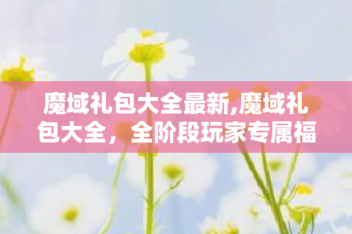 魔域礼包大全最新,魔域礼包大全，全阶段玩家专属福利领取实用指南