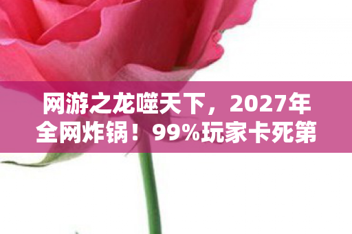 网游之龙噬天下，2027年全网炸锅！99%玩家卡死第7关，通关者竟集体消失？