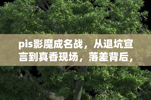 pis影魔成名战，从退坑宣言到真香现场，落差背后，笑着笑着哭了真相