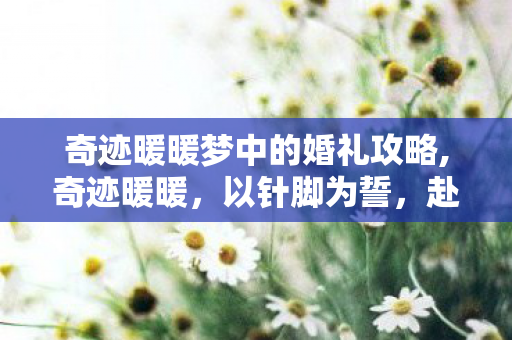 奇迹暖暖梦中的婚礼攻略,奇迹暖暖，以针脚为誓，赴一场梦中的婚礼之约