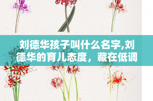 刘德华孩子叫什么名字,刘德华的育儿态度，藏在低调里的温柔父爱