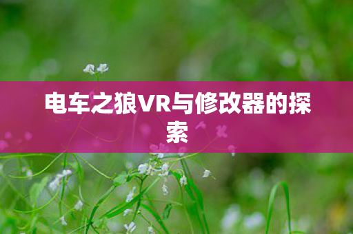 电车之狼VR与修改器的探索图片