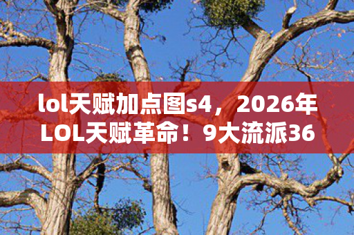 lol天赋加点图s4,2026年LOL天赋革命!9大流派36种加点图藏着什么逆天秘密? lol天赋加点图s4,2026年LOL天赋革命!9大流派36种加点图藏着什么逆天秘密?