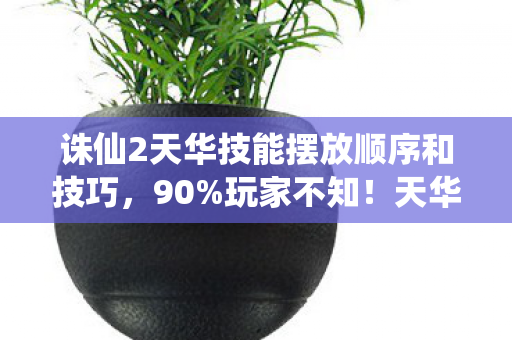 诛仙2天华技能摆放顺序和技巧,90%玩家不知!天华技能在三端竟有300%操作差异? 诛仙2天华技能摆放顺序和技巧,90%玩家不知!天华技能在三端竟有300%操作差异?