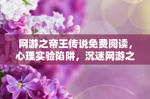 网游之帝王传说免费阅读,心理实验陷阱,沉迷网游之帝王传说,细思极恐的自我囚禁 网游之帝王传说免费阅读,心理实验陷阱,沉迷网游之帝王传说,细思极恐的自我囚禁