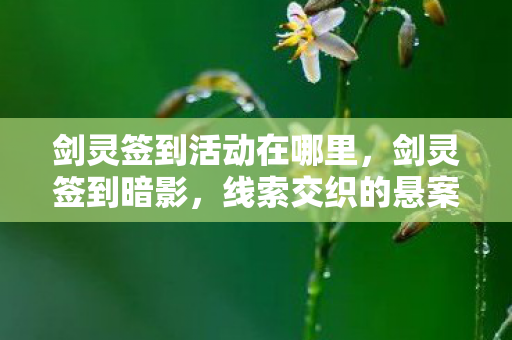 剑灵签到活动在哪里，剑灵签到暗影，线索交织的悬案，毛骨悚然十年囚笼