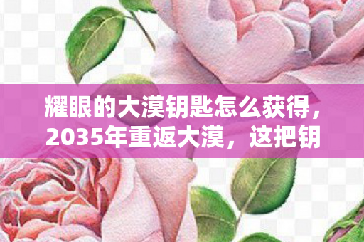 耀眼的大漠钥匙怎么获得,2035年重返大漠,这把钥匙竟藏着跨越十年的震撼真相! 耀眼的大漠钥匙怎么获得,2035年重返大漠,这把钥匙竟藏着跨越十年的震撼真相!