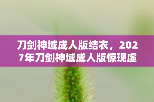 刀剑神域成人版结衣,2027年刀剑神域成人版惊现虚拟悬案,线索交织,毛骨悚然真相待揭! 刀剑神域成人版结衣,2027年刀剑神域成人版惊现虚拟悬案,线索交织,毛骨悚然真相待揭!