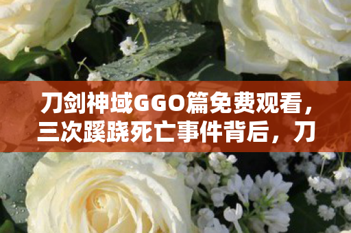 刀剑神域GGO篇免费观看,三次蹊跷死亡事件背后,刀剑神域h篇竟让玩家后背发凉! 刀剑神域GGO篇免费观看,三次蹊跷死亡事件背后,刀剑神域h篇竟让玩家后背发凉!