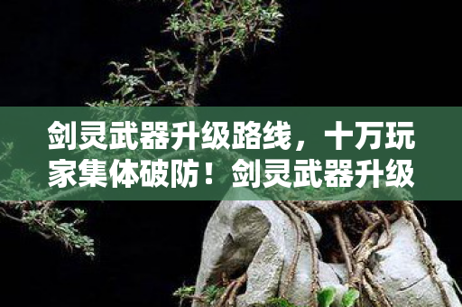 剑灵武器升级路线,十万玩家集体破防!剑灵武器升级背后竟藏着惊天人数谜团 剑灵武器升级路线,十万玩家集体破防!剑灵武器升级背后竟藏着惊天人数谜团