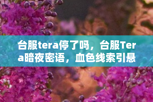 台服tera停了吗,台服Tera暗夜密语,血色线索引悬案,毛骨悚然十年困局 台服tera停了吗,台服Tera暗夜密语,血色线索引悬案,毛骨悚然十年困局
